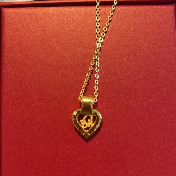 Christian Dior necklace with adjustable chain and charm - Picture 2 of 6